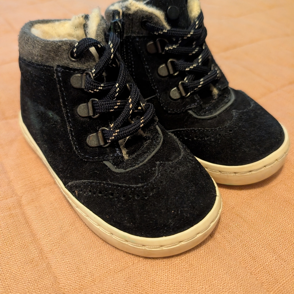 Jacadi Black and Cream Kids Boots